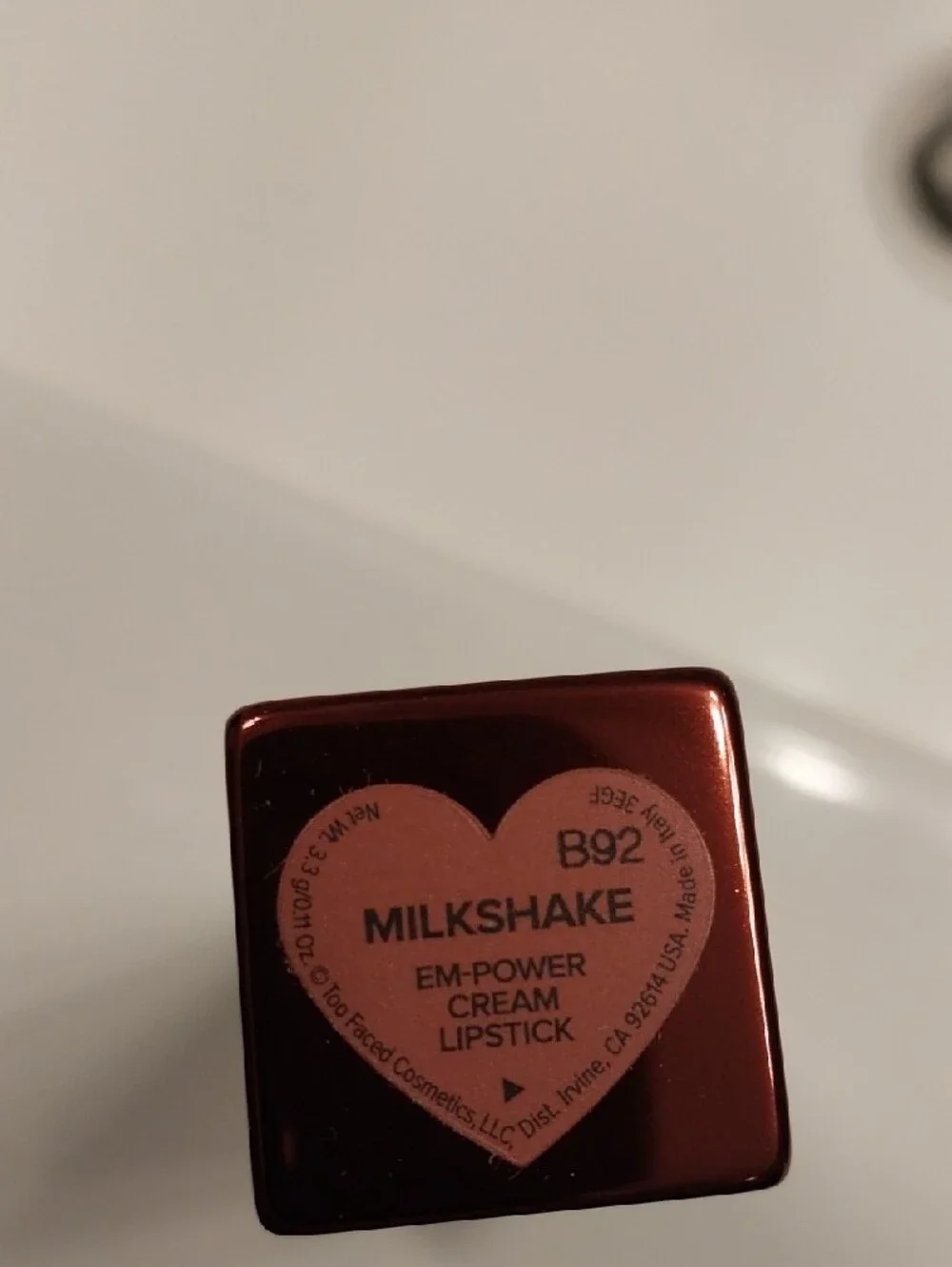 Too Faced Em-powered Cream Lipstick Full Size NEW Ganache And Milkshake